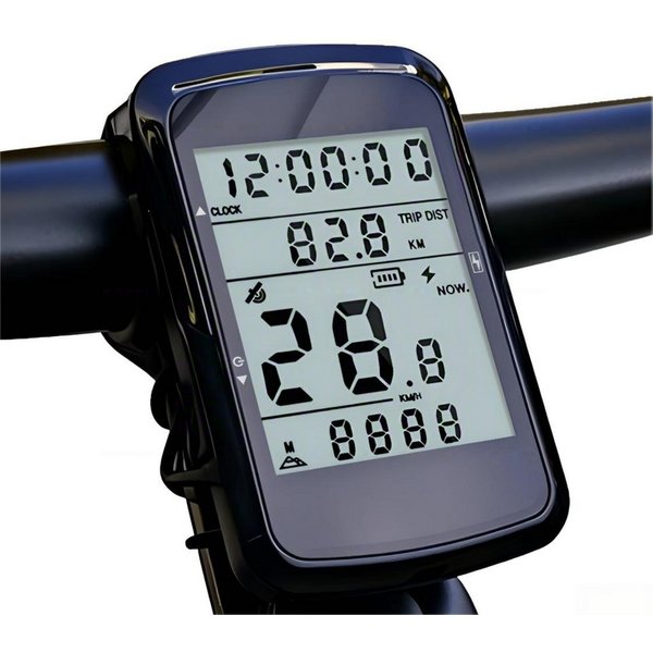 Fyrove Fahrradcomputer GPS-Tacho, Trainingscomputer für MTB und Rennrad (Tourencomputer für Citybike, Pendeln, Training und lange Radtouren), 2,4 Zoll, 1200 mAh