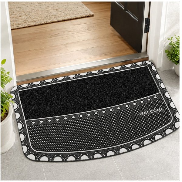 Fyrove Fußmatte Fußmatte 45 x 70 cm, dekorative Welcome Türmatte rutschhemmend, Schmutzfangmatte für Haustür,Flur,Balkon&Terrasse für Innen und Außen
