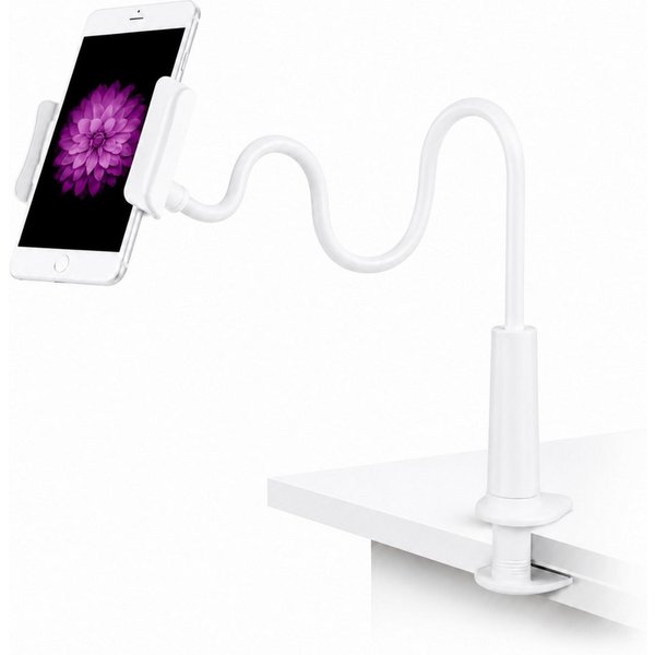 Fyrove Handy-Halterung Flexibler Schwanenhals Handyhalter mit Klemme, (360° drehbar Gooseneck Halterung für Bett & Schreibtisch, Praktisches Geschenk zum Geburt