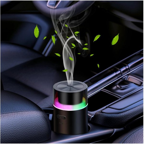 Fyrove Luftbefeuchter Aroma Diffuser Ätherisches Öl Diffuser mit 3000mAh für ätherische Öle, Ätherisches Öl Diffuser, kabelloser Duft Diffusor für Auto & Zuhaus