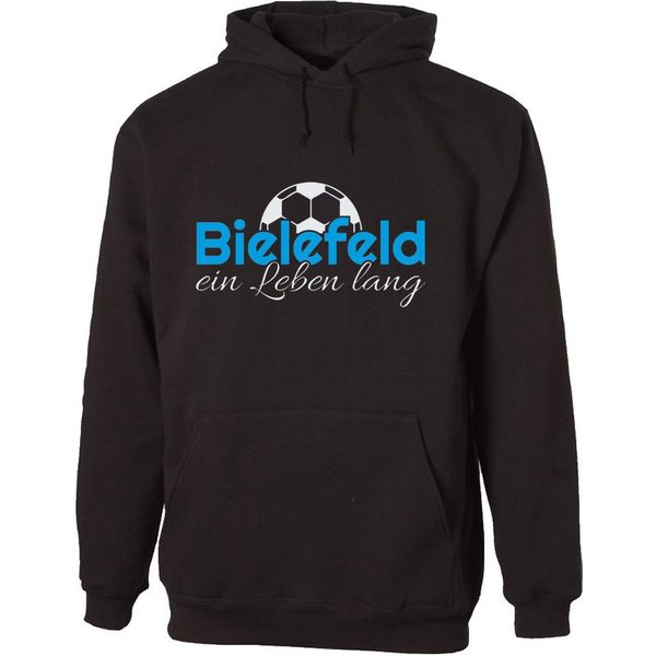 G-graphics Hoodie Bielefeld ein Leben lang Unisex Pullover mit einem Motiv für den echten Fan