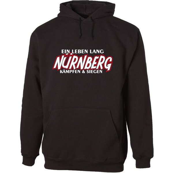 G-graphics Hoodie Ein Leben lang – NÜRNBERG – kämpfen & siegen Unisex Pullover mit einem Motiv für den echten Fan
