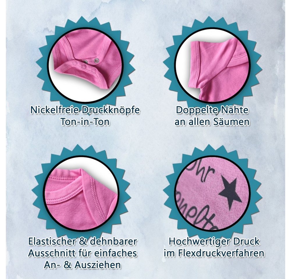 G-graphics Kurzarmbody Papa, Du kannst es schaffen! Baby Body mit Spruch / Motiv / Aufdruck • zur Geburt / Babyparty – Bild 4 von 4