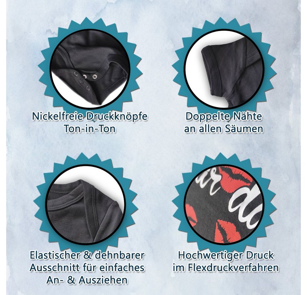 G-graphics Kurzarmbody Papa, Du kannst es schaffen! Baby Body mit Spruch / Motiv / Aufdruck • zur Geburt / Babyparty – Bild 4 von 4