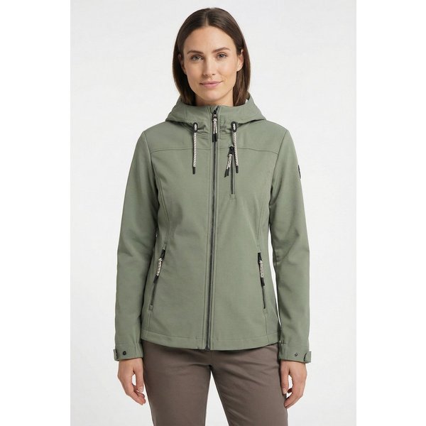 G.I.G.A. DX by killtec Softshelljacke GS 111 WMN SFTSHLL JCKT mit regulierbarer Kapuze, atmungsaktiv, wasserabweisend, winddicht