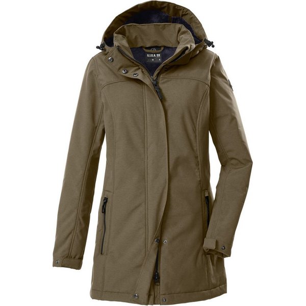 G.I.G.A. DX by killtec Softshellparka GW 36 WMN SFTSHLL PRK Softshellparka: wasserdicht, Teddyfell, 2-Wege-Reißverschluss