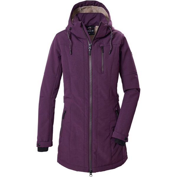 G.I.G.A. DX by killtec Softshellparka GW 61 WMN SFTSHLL PRK Winddichter, wasserabweisender Damen Softshell Parka mit Teddyfleece