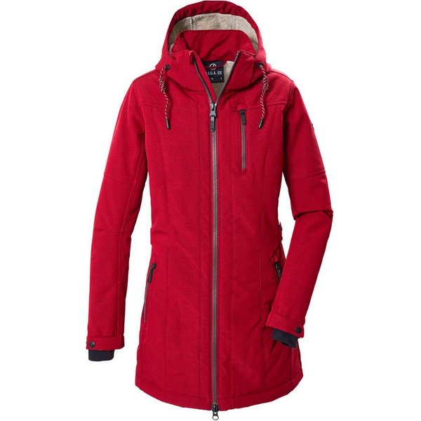 G.I.G.A. DX by killtec Softshellparka GW 61 WMN SFTSHLL PRK Winddichter, wasserabweisender Damen Softshell Parka mit Teddyfleece