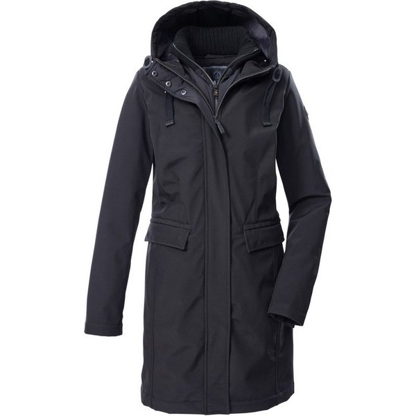 G.I.G.A. DX by killtec Softshellparka GW 79 WMN SFTSHLL PRK Damen Softshellparka: wasserabweisend, 2-Wege-Reißverschluss