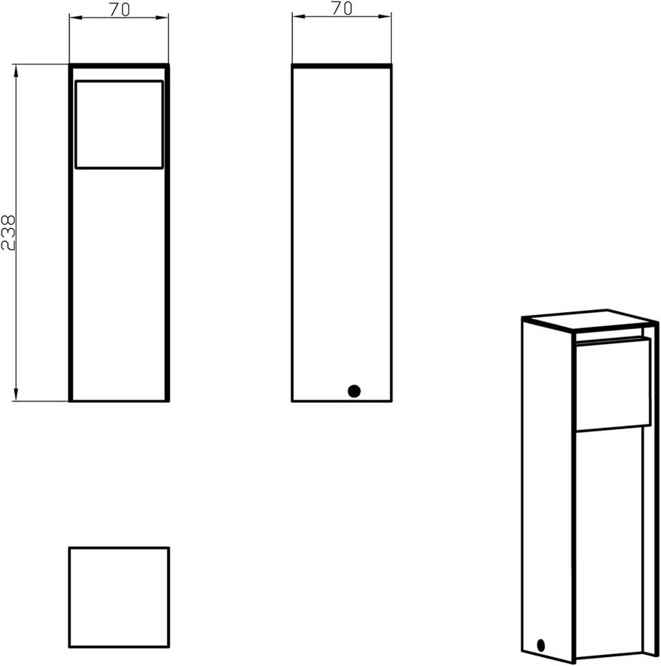 G&L Gartensteckdose Garten Steckdosensäule mit Erdspieß für Außen, Max. Leistung 3680 Watt – Bild 4 von 5