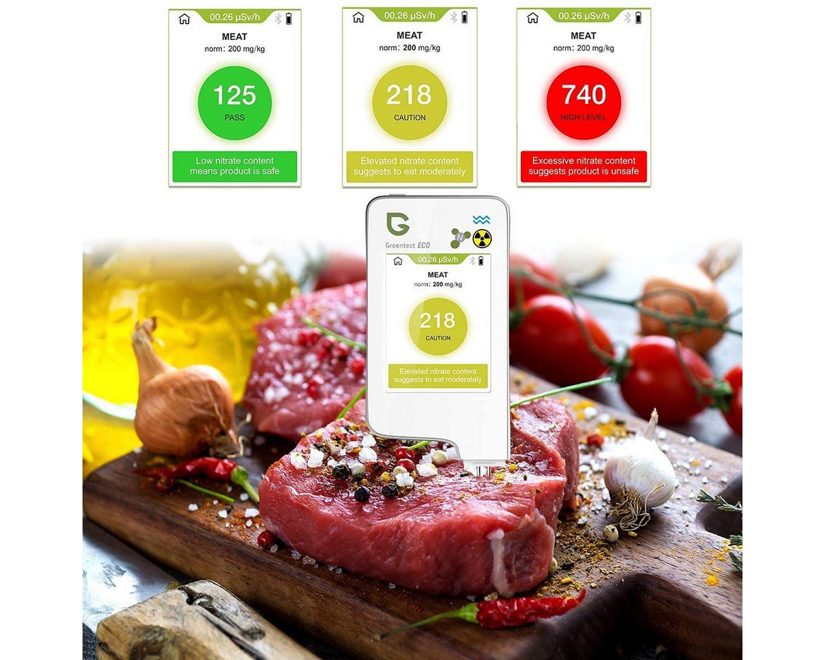 G Sensor Geigerzähler Greentest Eco 6 Nitrat Tester Strahlungsdetektor – Bild 4 von 5