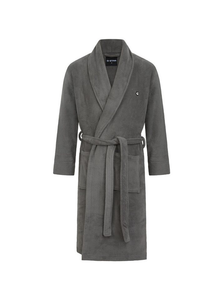 G-STAR Bademantel ARGON, DRESSING GOWN, Midilänge, Kunstfaser, Schalkragen, Gürtel, Morgenmantel mit Schalkragen – Bild 2 von 4
