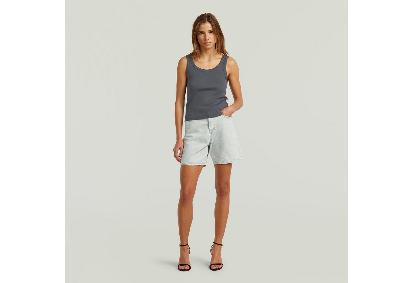 G-STAR Bermudas Jett High Short Clean Edge Wmn – Bild 4 von 5