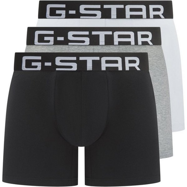 G-STAR Boxershorts (Sparpack, 3er Pack) mit super weichem Bündchen, hochwertige Qualität