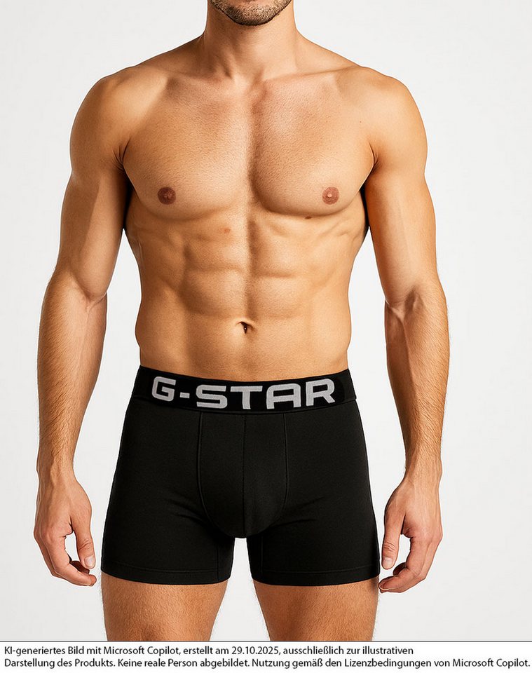 G-STAR Boxershorts (Sparpack, 3er Pack) mit super weichem Bündchen, hochwertige Qualität – Bild 3 von 3