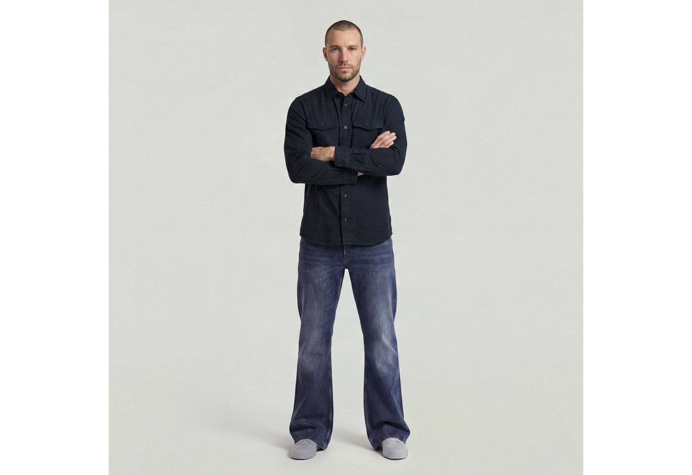 G-STAR Langarmshirt Marine Slim Hemd – Bild 4 von 5