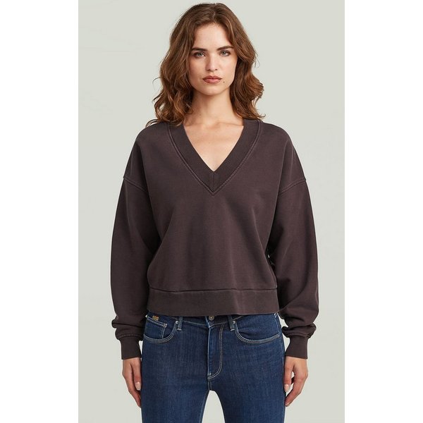 G-STAR Longpullover Washed Loose V Sweater