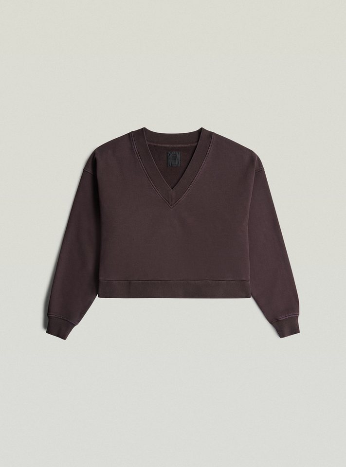 G-STAR Longpullover Washed Loose V Sweater – Bild 2 von 5