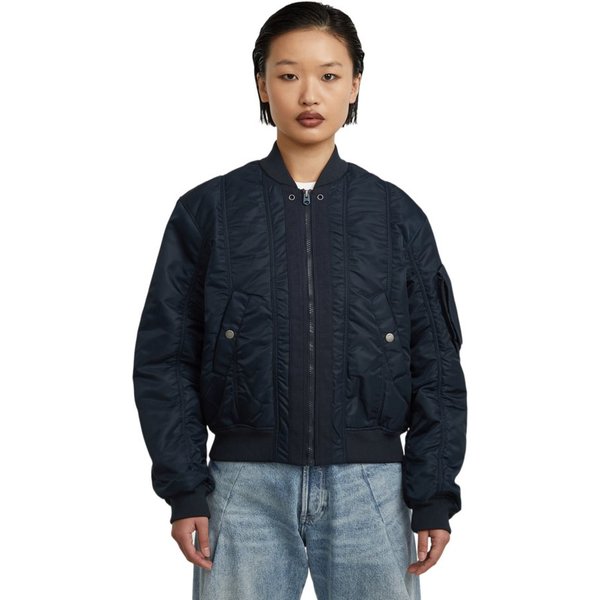 G-STAR Outdoorjacke blau,Casual,Polyamid,Strukturiert,Collegekragen,Lang,Regular Fit