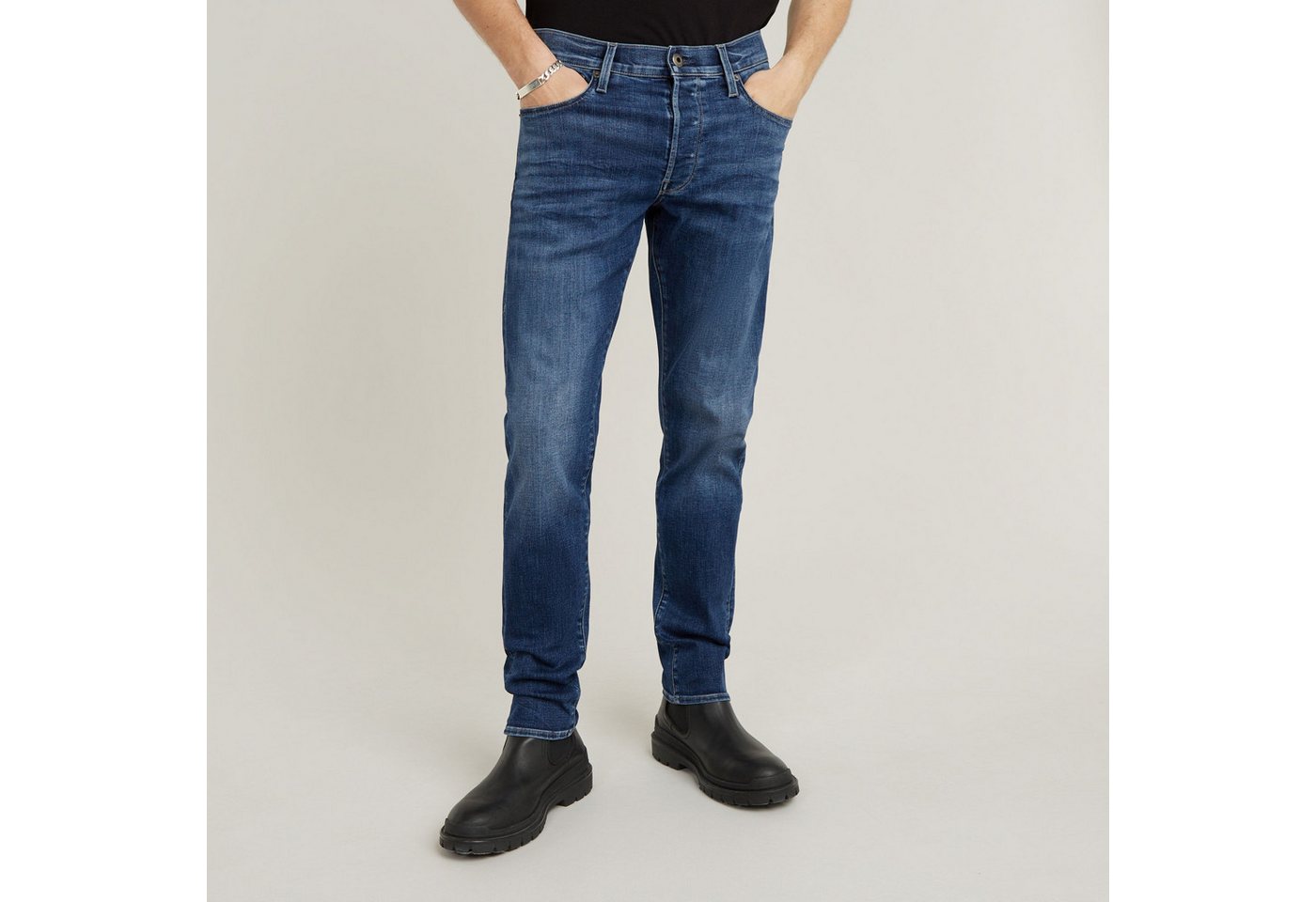 G-STAR Regular-fit-Jeans 3301 Slim 071 – Bild 2 von 5