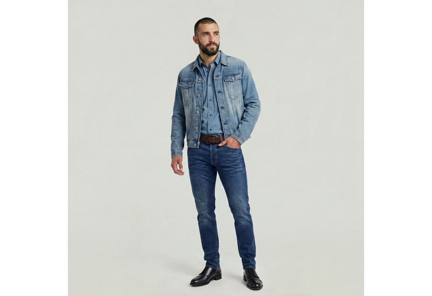 G-STAR Regular-fit-Jeans 3301 Slim Jeans – Bild 3 von 5
