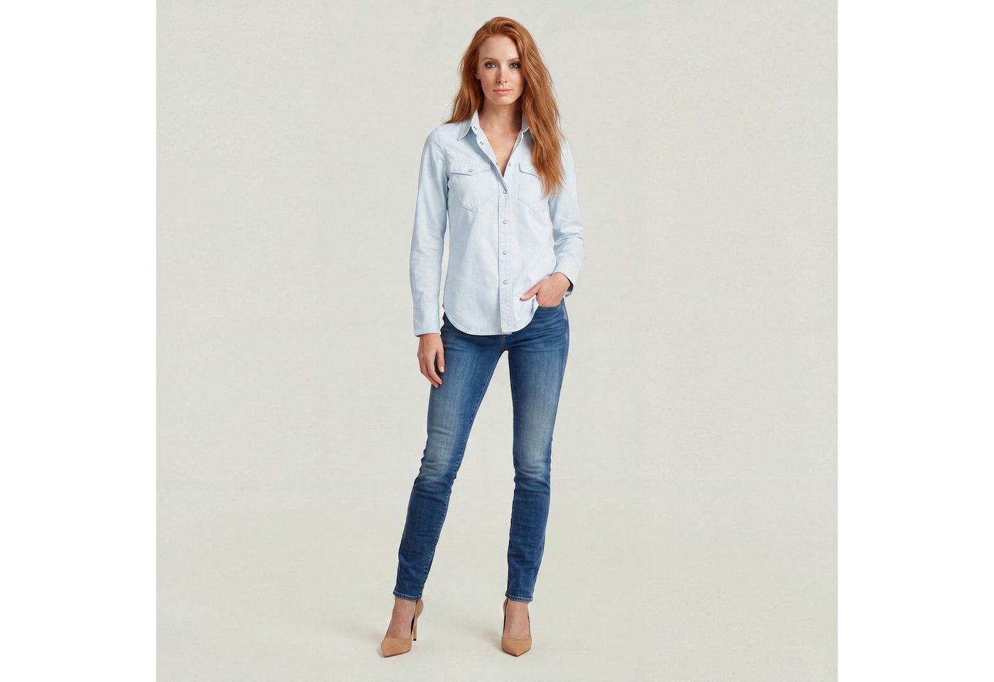 G-STAR Regular-fit-Jeans Midge Straight Jeans – Bild 3 von 5