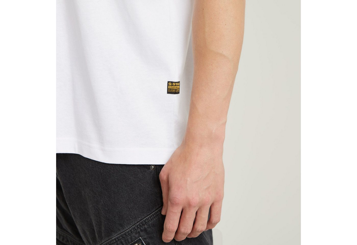 G-STAR Rundhalsshirt Boxy ärmellos, Logoschriftzug – Bild 3 von 5