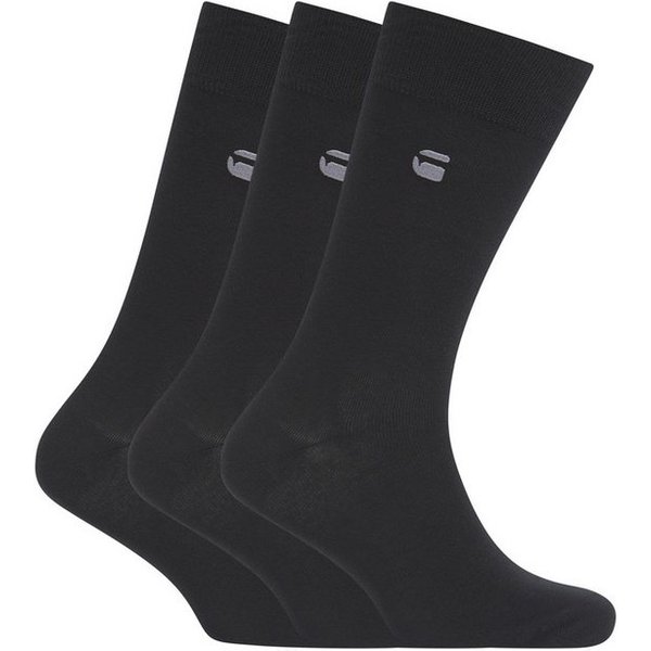G-STAR Socken SAGE, 3 PACK SOCKS (Packung, 3-Paar) unifarben mit Logostickerei