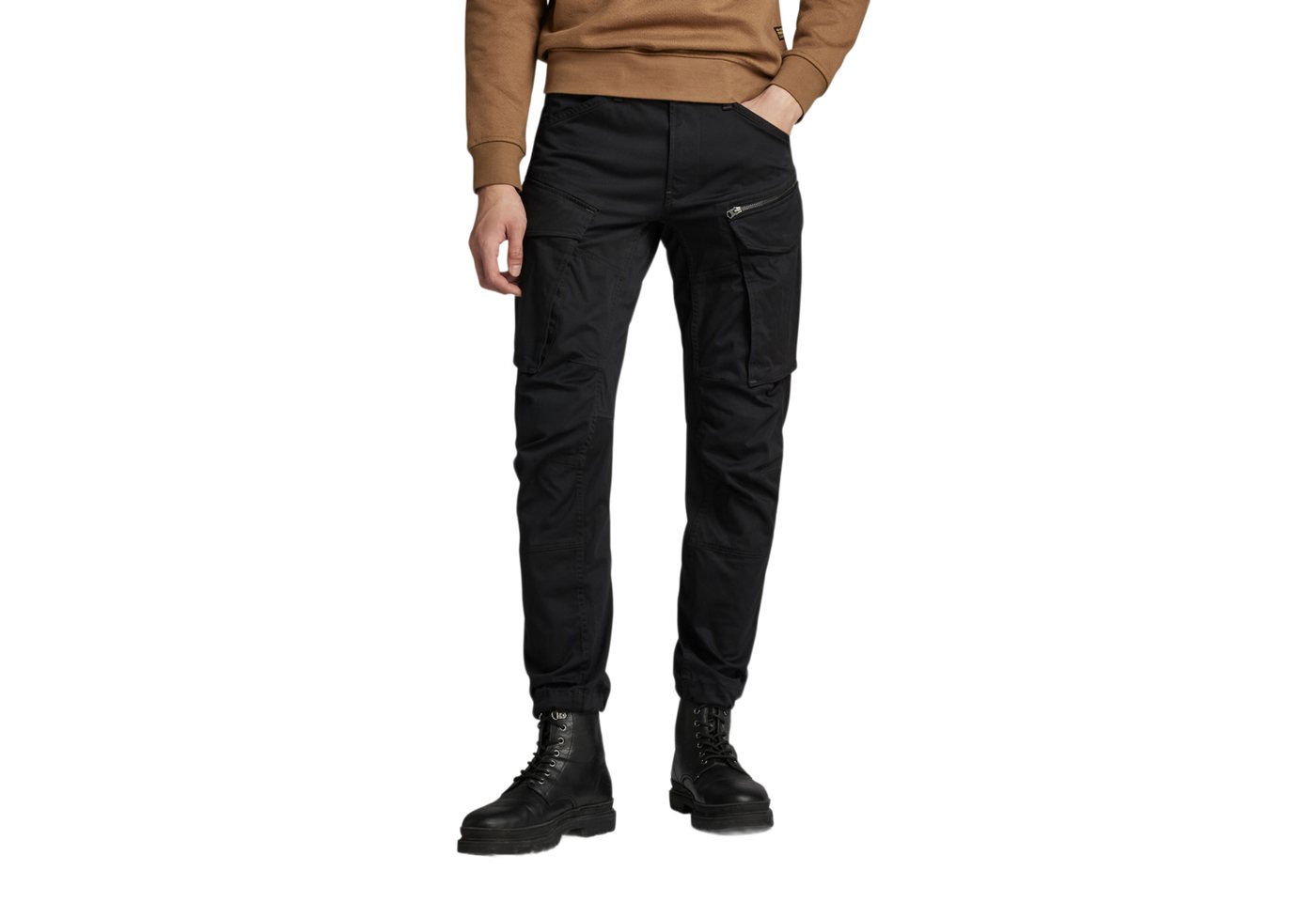 G-STAR Stoffhose schwarz,Freizeit,Baumwolle,Unifarben,Tapered Fit – Bild 2 von 5