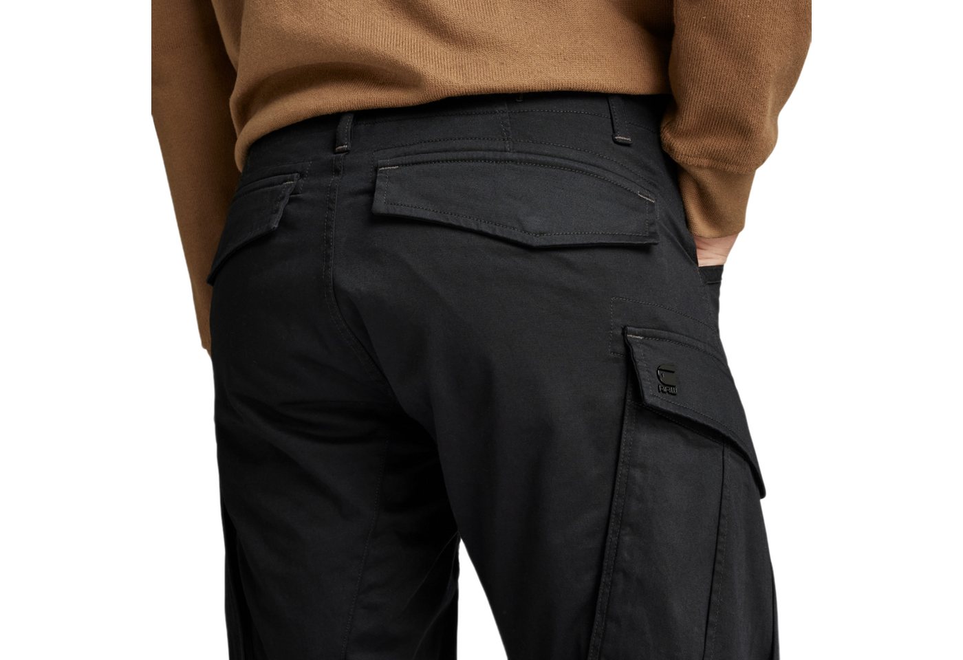 G-STAR Stoffhose schwarz,Freizeit,Baumwolle,Unifarben,Tapered Fit – Bild 4 von 5