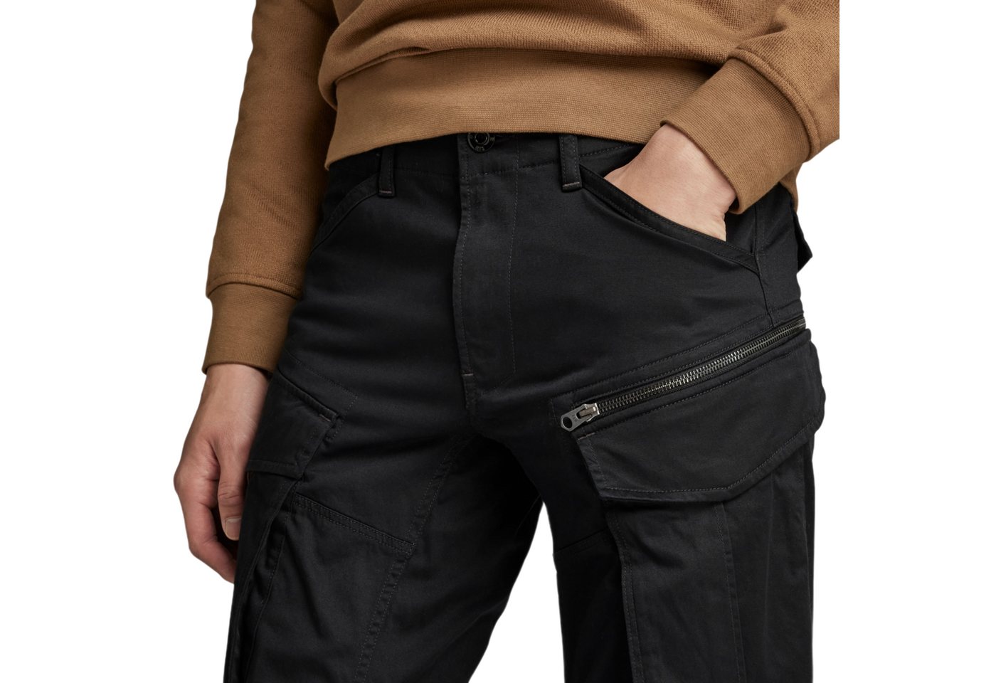 G-STAR Stoffhose schwarz,Freizeit,Baumwolle,Unifarben,Tapered Fit – Bild 5 von 5