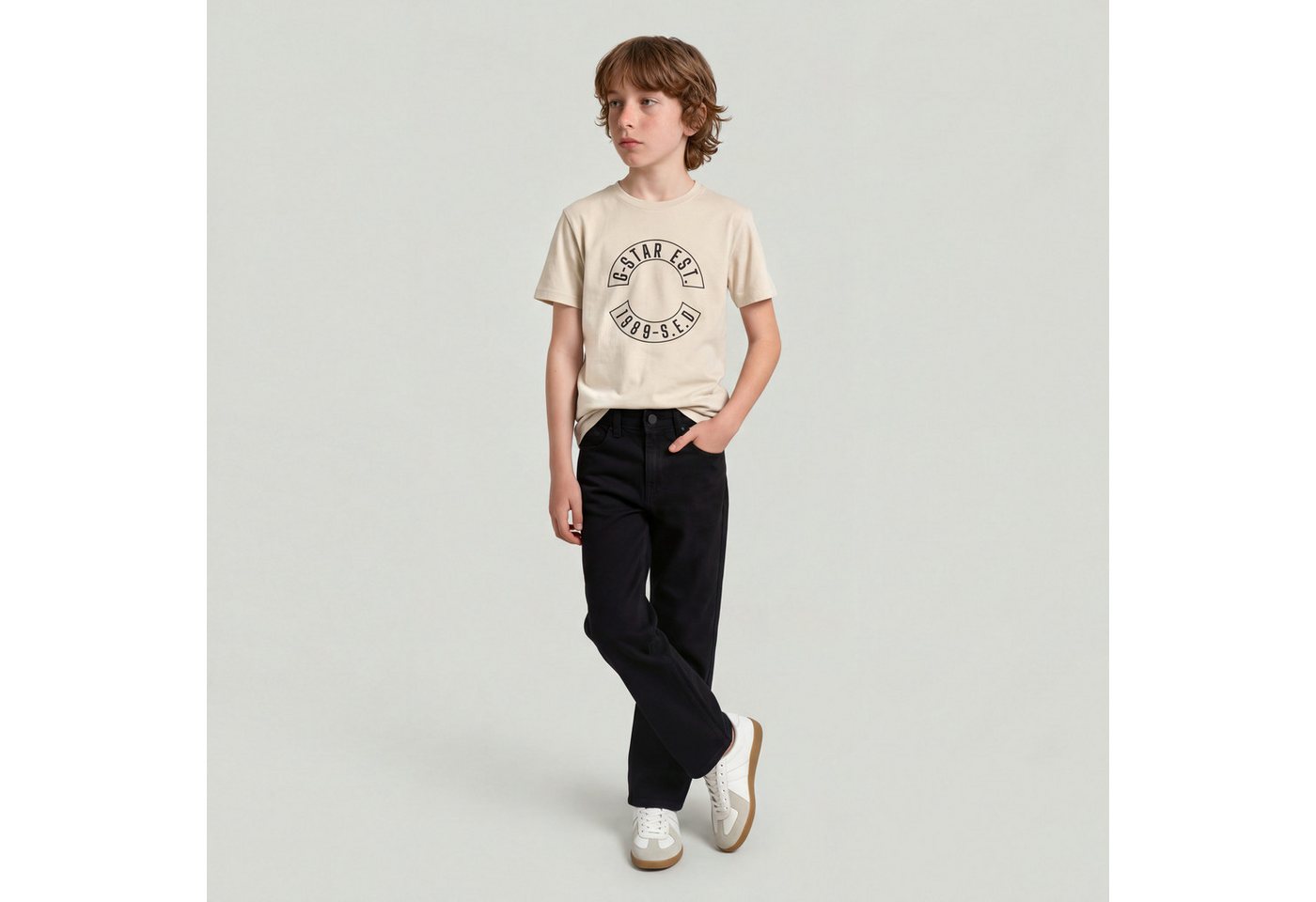 G-STAR Straight-Jeans KIDS, DAKOTA REGULAR STRAIGHT aus Baumwoll-Denim – Bild 4 von 5