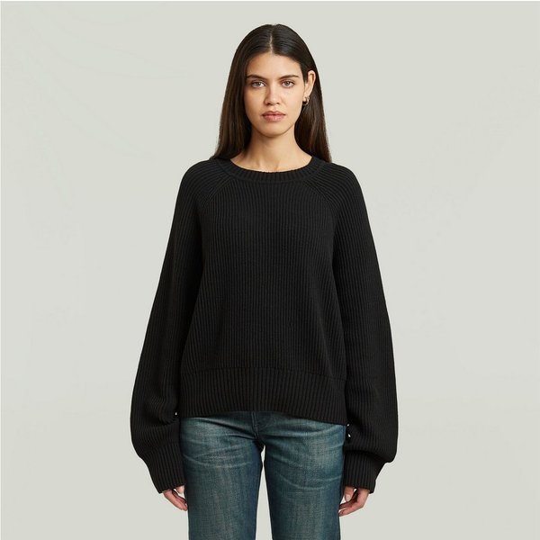G-STAR Strickpullover Unit Crew Knit wmn mit Rundhals, oversize