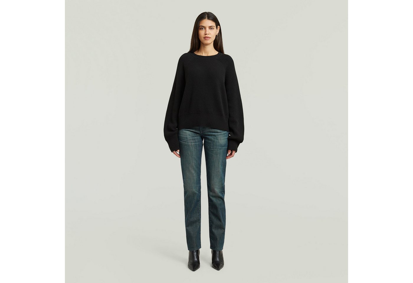 G-STAR Strickpullover Unit Crew Knit wmn mit Rundhals, oversize – Bild 5 von 5