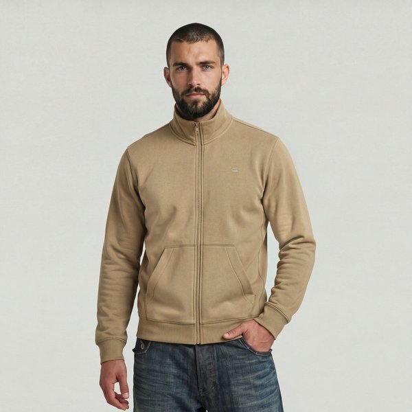 G-STAR Sweatjacke Premium Core Track Jacket mit Stehkragen, Regular Fit