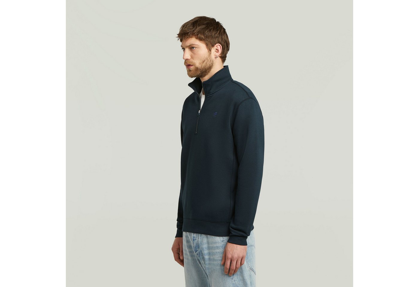 G-STAR Sweatshirt Premium Core Half Zip mit Stehkragen – Bild 2 von 5