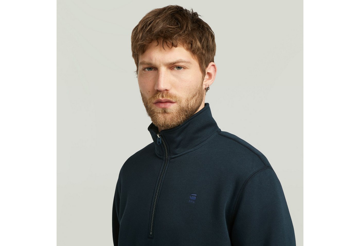 G-STAR Sweatshirt Premium Core Half Zip mit Stehkragen – Bild 4 von 5