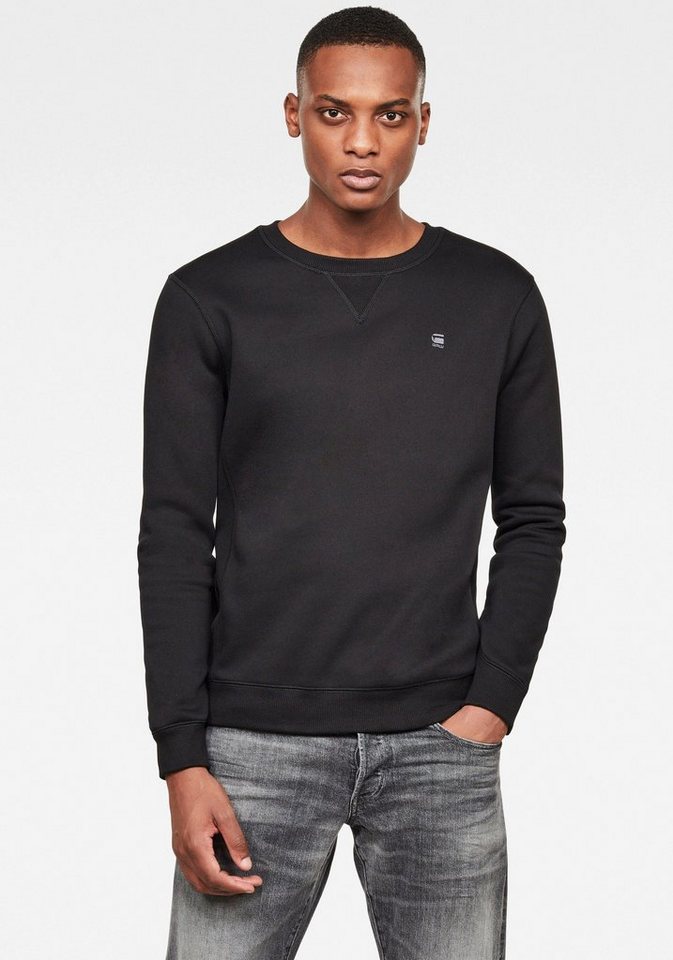 G-STAR Sweatshirt Premium Core Pacior Sweat mit Ripp-Seiteneinsätzen – Bild 2 von 5