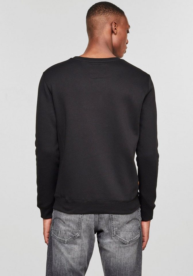 G-STAR Sweatshirt Premium Core Pacior Sweat mit Ripp-Seiteneinsätzen – Bild 3 von 5