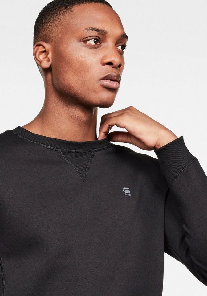 G-STAR Sweatshirt Premium Core Pacior Sweat mit Ripp-Seiteneinsätzen – Bild 4 von 5