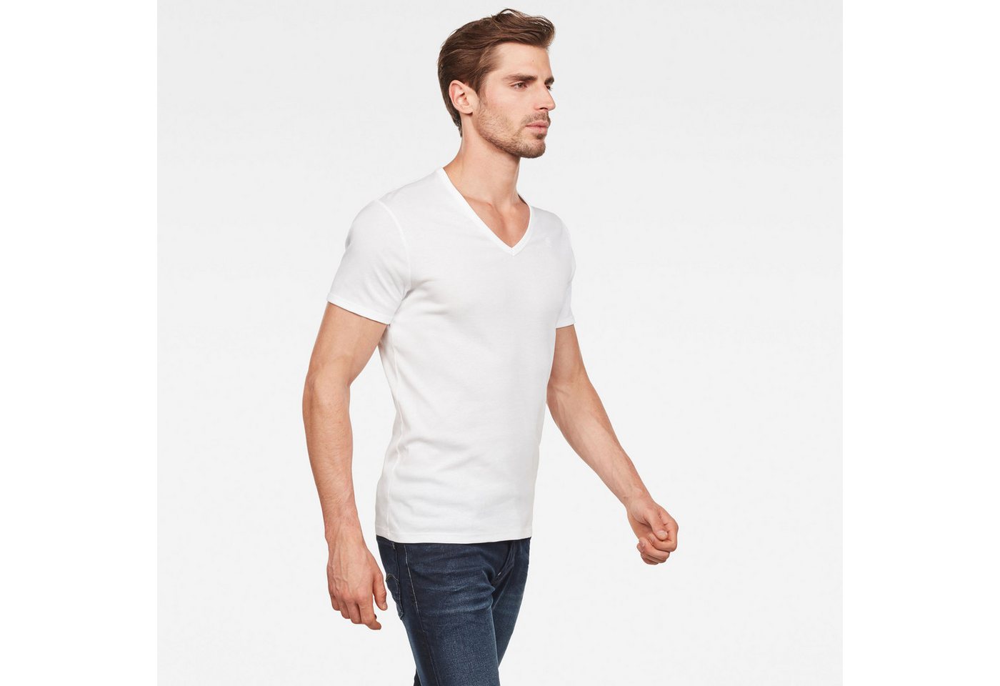 G-STAR T-Shirt Base V 2-Pack (Packung, 2-tlg) im 2er-Pack – Bild 2 von 5