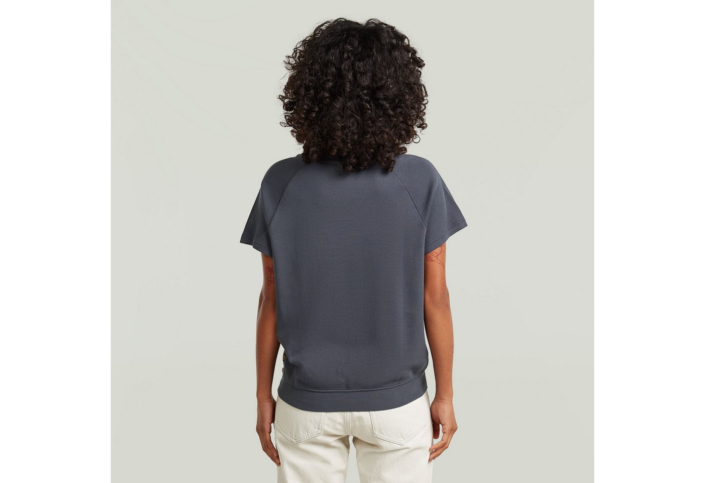 G-STAR T-Shirt Raglan Rundhalsform, mit angesetztem Bündchen – Bild 2 von 5
