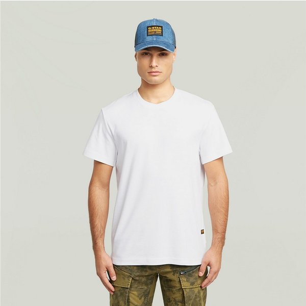 G-STAR T-Shirt Script mit Rundhals, aus Baumwolle