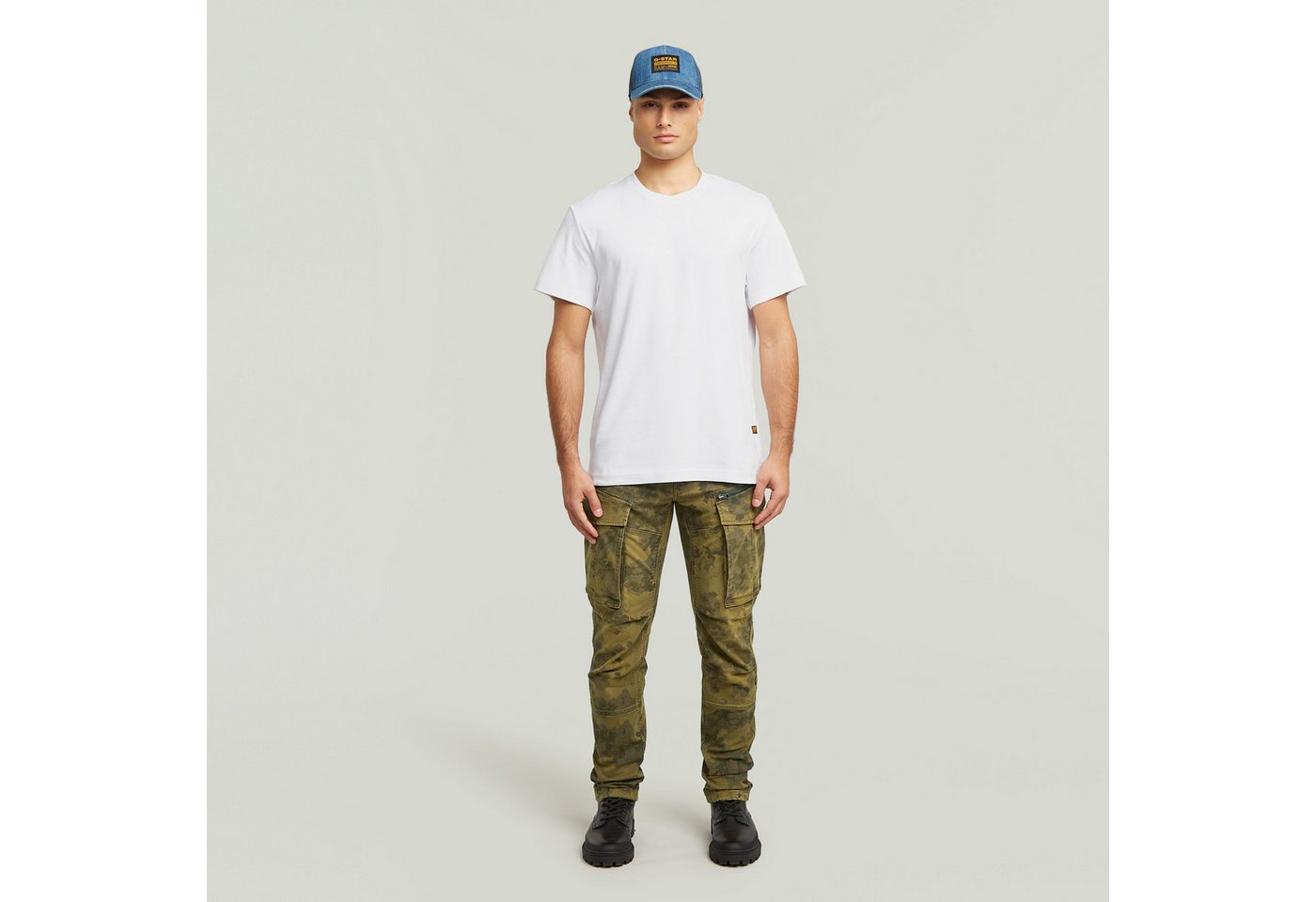 G-STAR T-Shirt Script mit Rundhals, aus Baumwolle – Bild 4 von 5