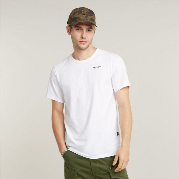 G-STAR T-Shirt Slim Base mit Rundhals, Baumwollmix