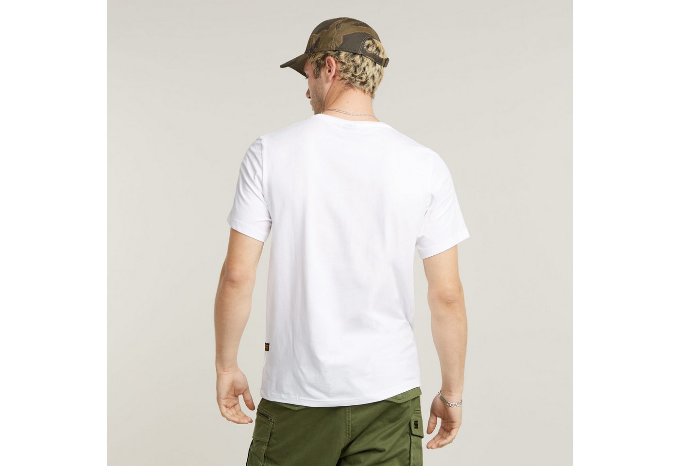G-STAR T-Shirt Slim Base mit Rundhals, Baumwollmix – Bild 2 von 5
