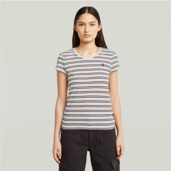 G-STAR V-Shirt Eyben mit Label