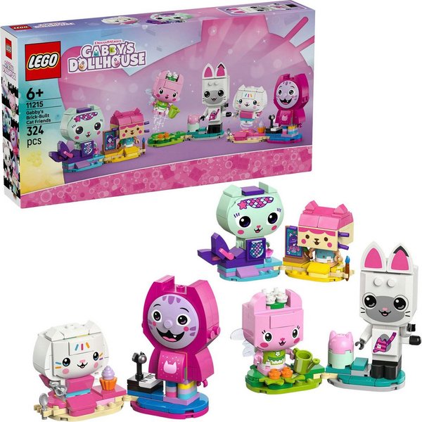 LEGO® Gabbys Katzenfreunde aus LEGO Steinen (11215), LEGO Gabby's Dollhouse Konstruktionsspielsteine, (324 St), Made in Europe
