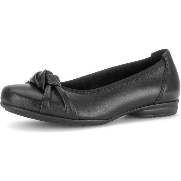 Gabor Ballerina Blockabsatz, Basicschuh, Businesschuh mit Knoten-Detail, Weite G