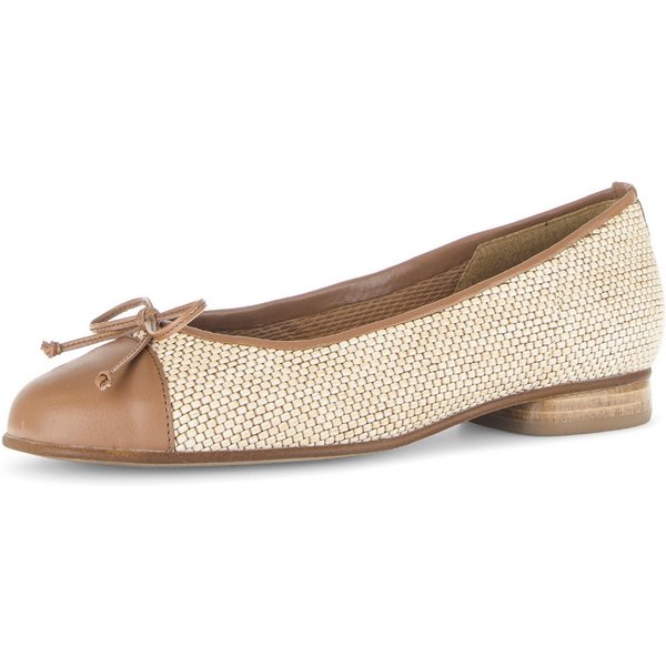 Gabor Ballerina Blockabsatz, Businessschuh, Schupfschuh in runder Form